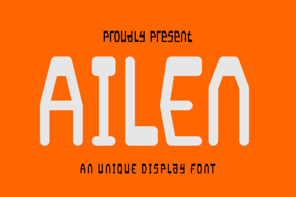 Ailen: A Modern Display Typeface for Clean Craft Designs