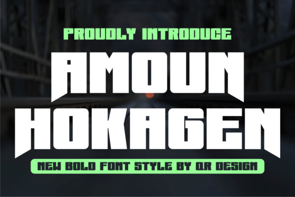 Amoun Hokagen: The Bold Display Font for Standout Branding