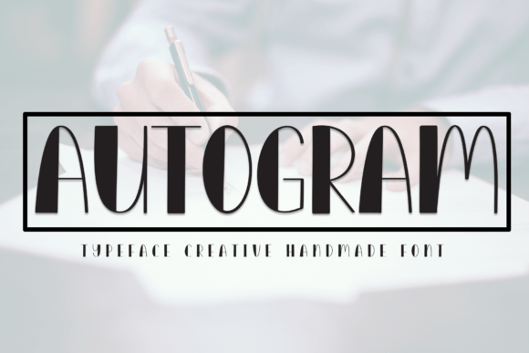 Autogram Display Font: The Sweet Touch for Handmade Products