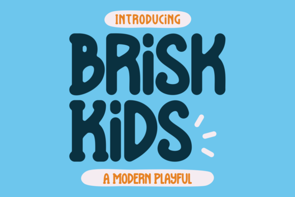 Brisk Kids: A Playful Display Typeface for Engaging Campaigns