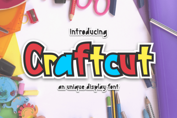 Craftcut: The Quirky Display Font for Handmade Brands