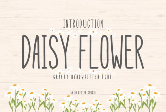 Daisy Flower: A Sweet Display Font for Editorial Design