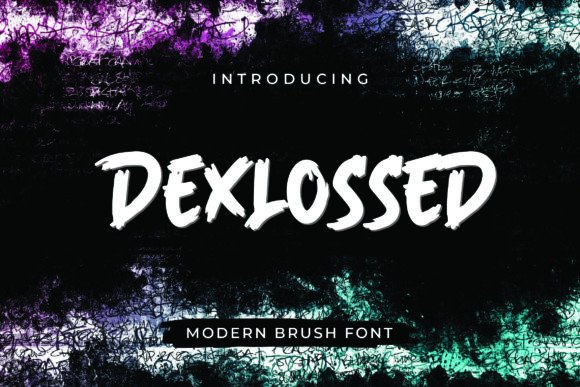 Dexlossed: A Bold Display Typeface for Handmade Branding