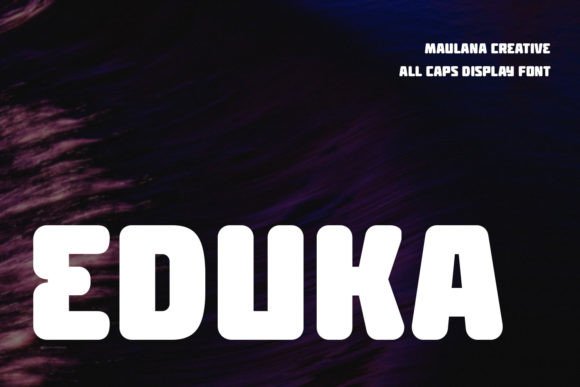 Eduka: A Squarish Sans Serif Display Font for Polished Branding