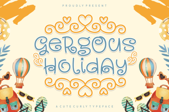 Gergous Holiday: A Playful Display Font for Editorial Design