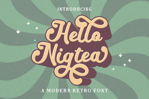 Hello Nigtea: A Modern Retro Typeface for Bold Branding