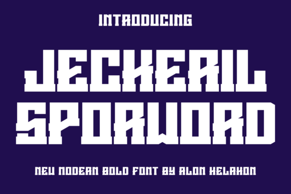 Jeckeril Sporword: A Bold Display Typeface for Modern Brands