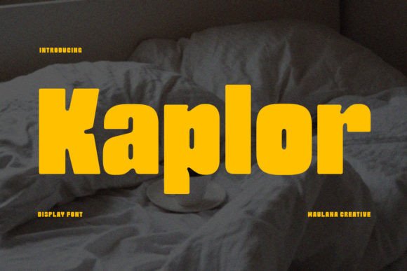 Kaplor: A Futuristic Display Font for Modern Brand Identity