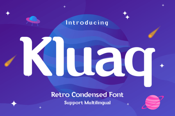 Kluaq: The Retro-Modern Display Font for Distinctive Branding