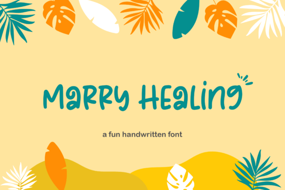 Marry Healing: A Playful Display Typeface for Modern Web Design