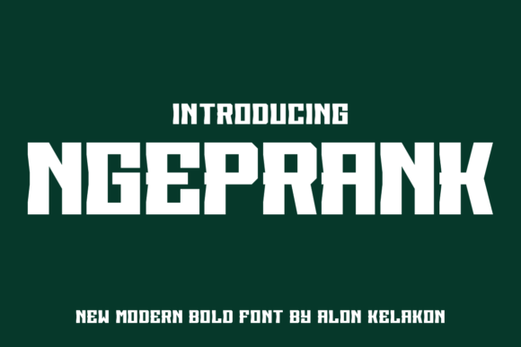 Ngeprank: A Bold Display Typeface for Impactful Web Design