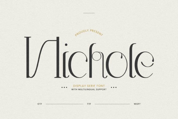 Nichole: The Serif Typeface for Elevated Digital Branding
