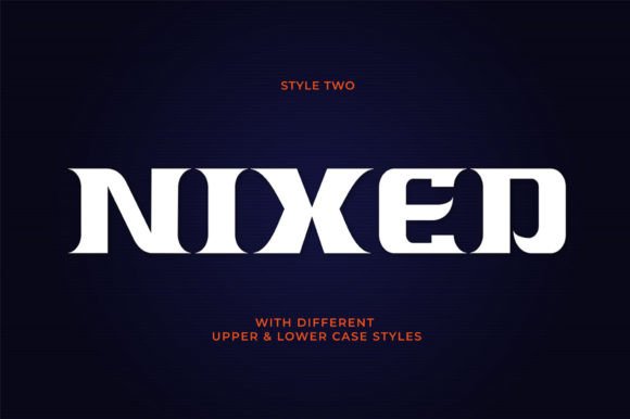 Nixed: A Bold Display Font for Modern Editorial Design