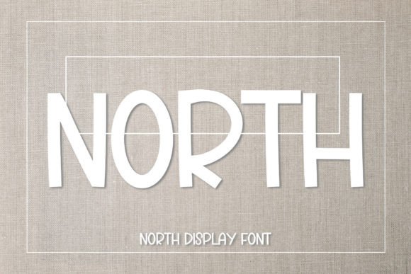 North: A Bold Display Typeface for Handmade Branding