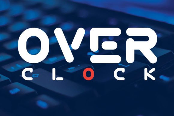 Overclock Typeface: Elevating Digital Campaigns with Futuristic Typography