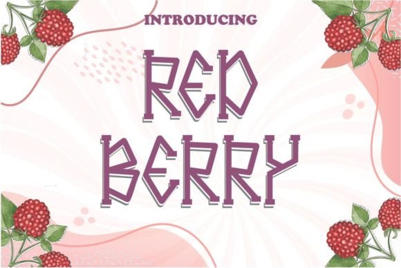 Redberry: A Playful Display Font for Modern Editorial Design