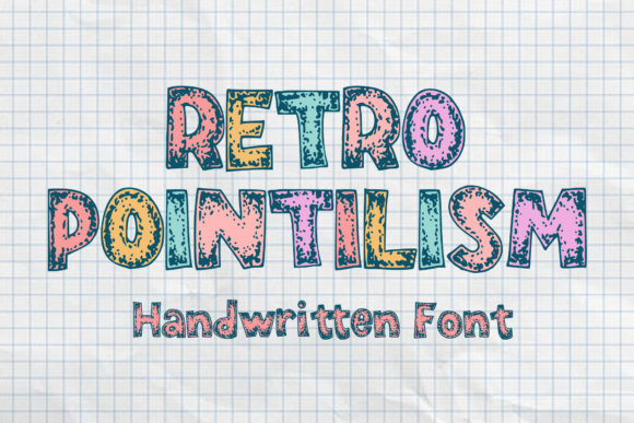 Retro Pointilism: A Playful Display Typeface for 60s-Inspired Branding