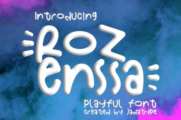 Rozenssa: A Playful Display Font for Modern Web Design