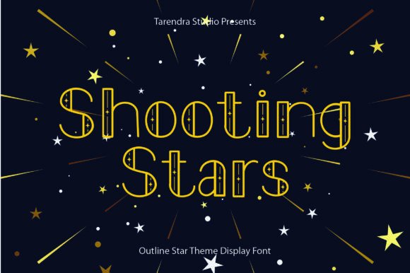 Shooting Stars: A Playful Display Font for Modern Web Design