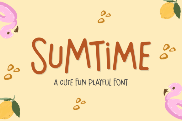 Sumtime Typeface: A Playful Display Font for Handmade Brands