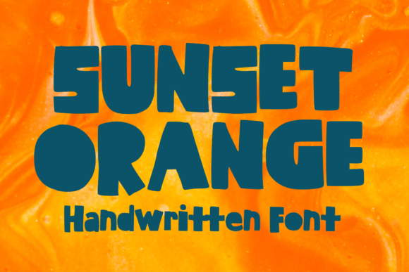 Sunset Orange: The Bold Display Font for Crafters and Sellers