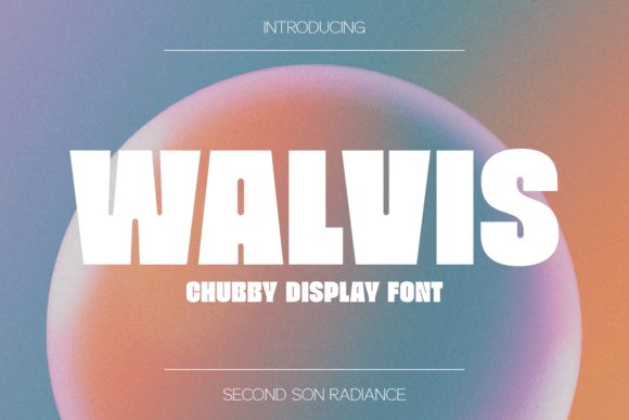 Walvis: A Chubby Display Typeface for Modern Editorial Design